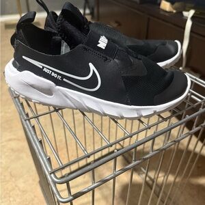 Nike Kids Black and White Slip-On Sneakers